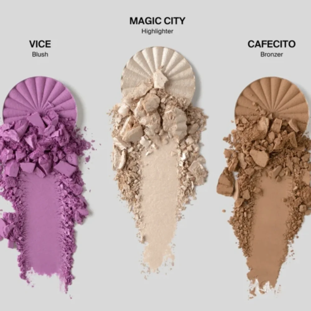 OFRA Mini Mix Face Palette Bienvenidos A Miami Highlighter Bronzer Blush Makeup